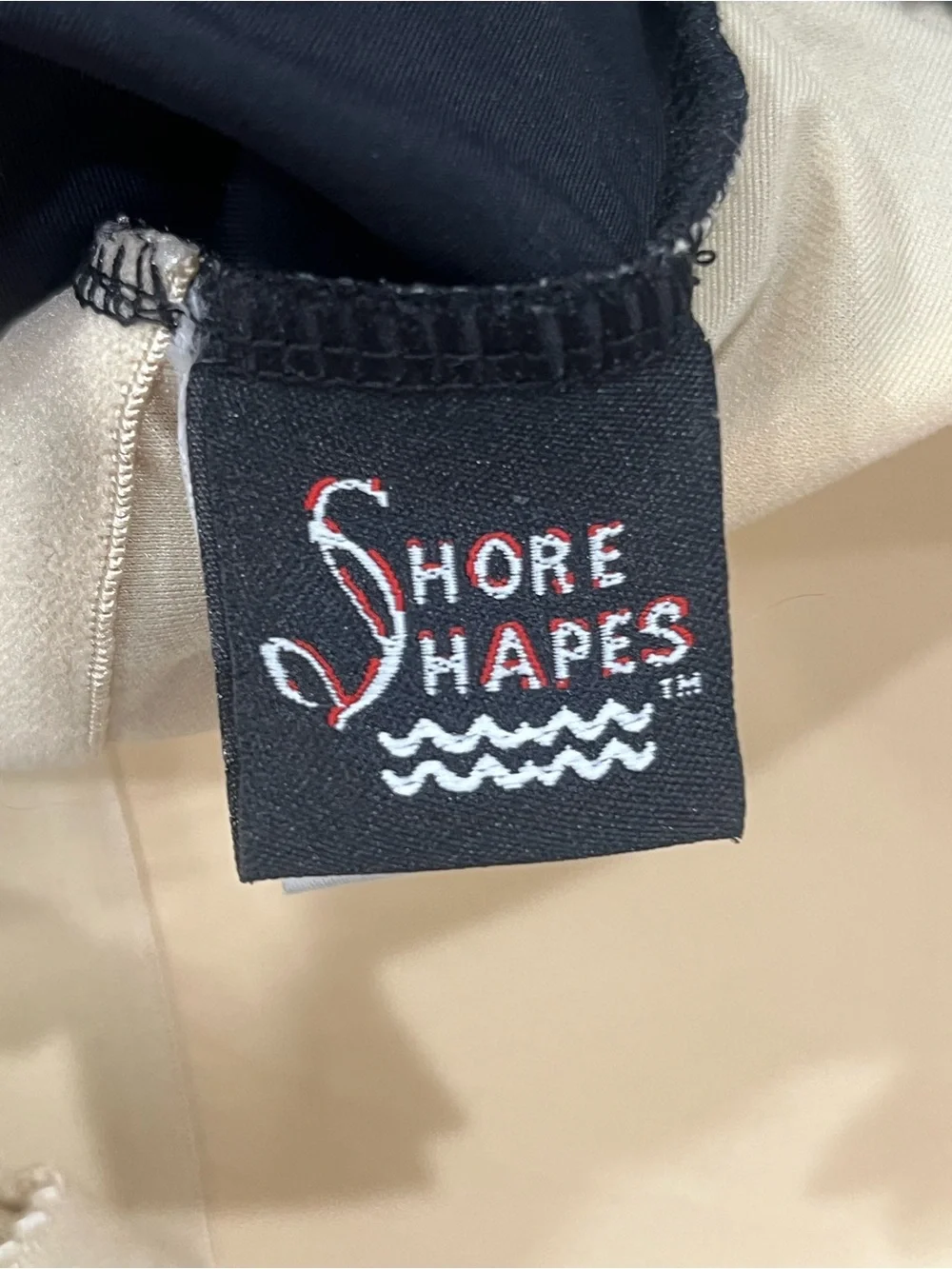 Shore Shapes One Piece Side Tie Swimsuit Size 14 Black/Brown Animal Print V Neck
